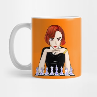 the amazing queen of the gambit in chess beth harmon Mug